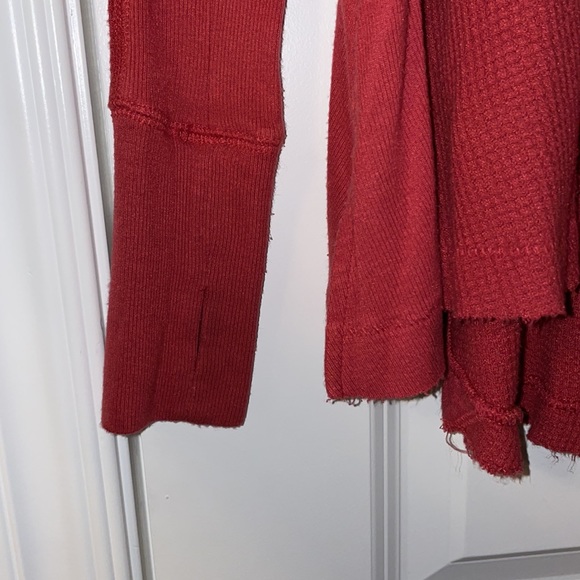 Free People Boho Waffle Knit Top 🧶 - Picture 3 of 5